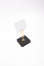 Leather Note Holder Gold Detailed