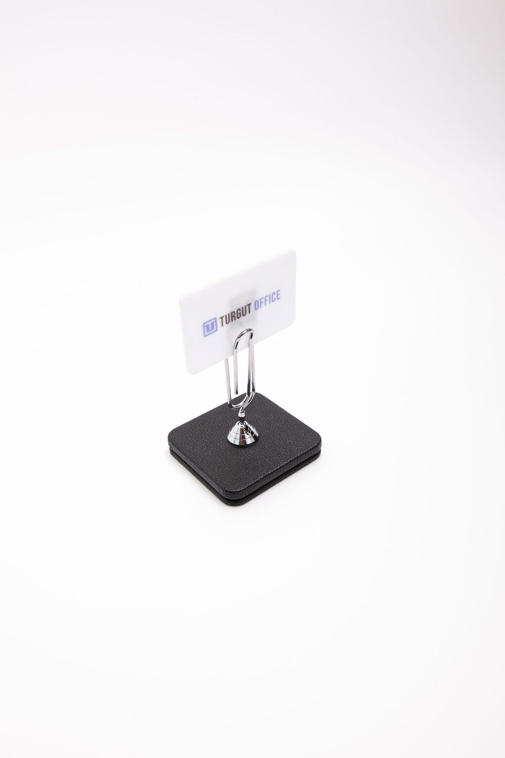 Leather Note Holder Chrome Detailed