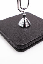 Leather Note Holder Chrome Detailed