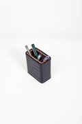 Desktop Croco Wooden Detailed Leather Pen Holder