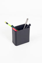 Desktop Leather Pen Holder Black