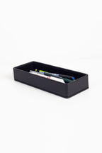Felix Desktop Leather Horizontal Pencil Holder Black