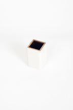 Desktop Small Wooden Detailed Pencil Holder White