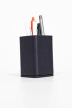 Desktop Small Gold Detailed Pen Holder Black