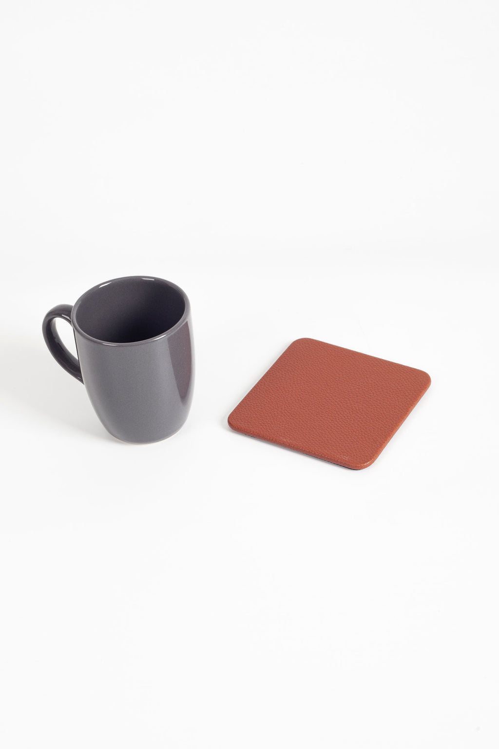 Leather Coaster Tan 1 Piece