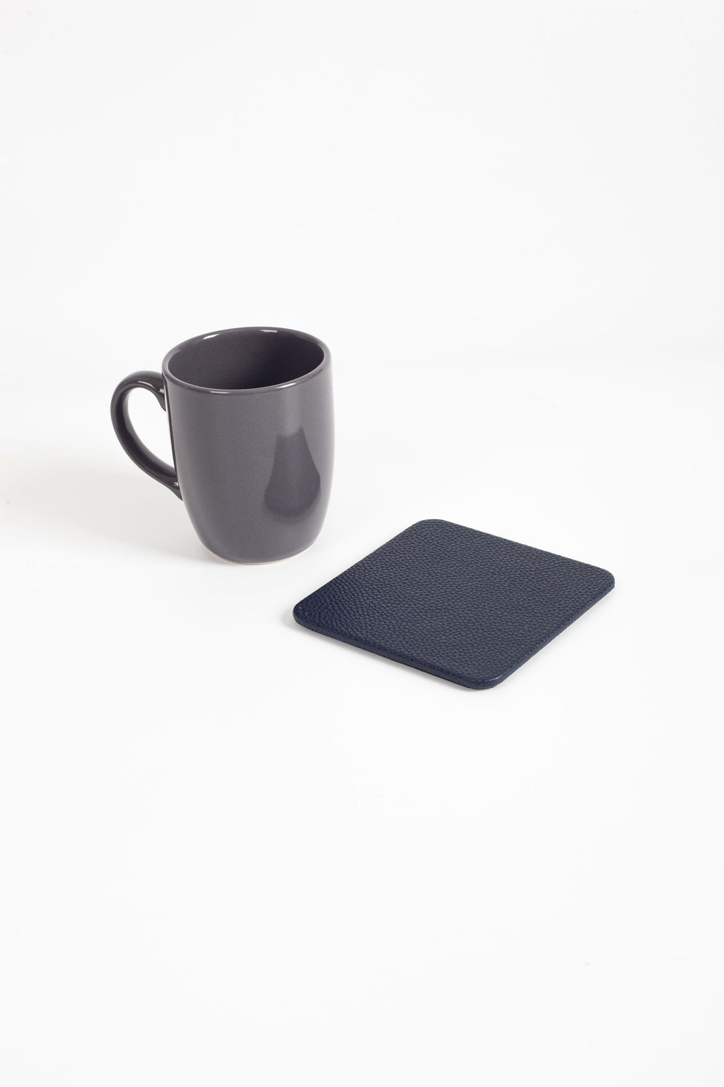 Leather Coaster Navy Blue 1 Piece