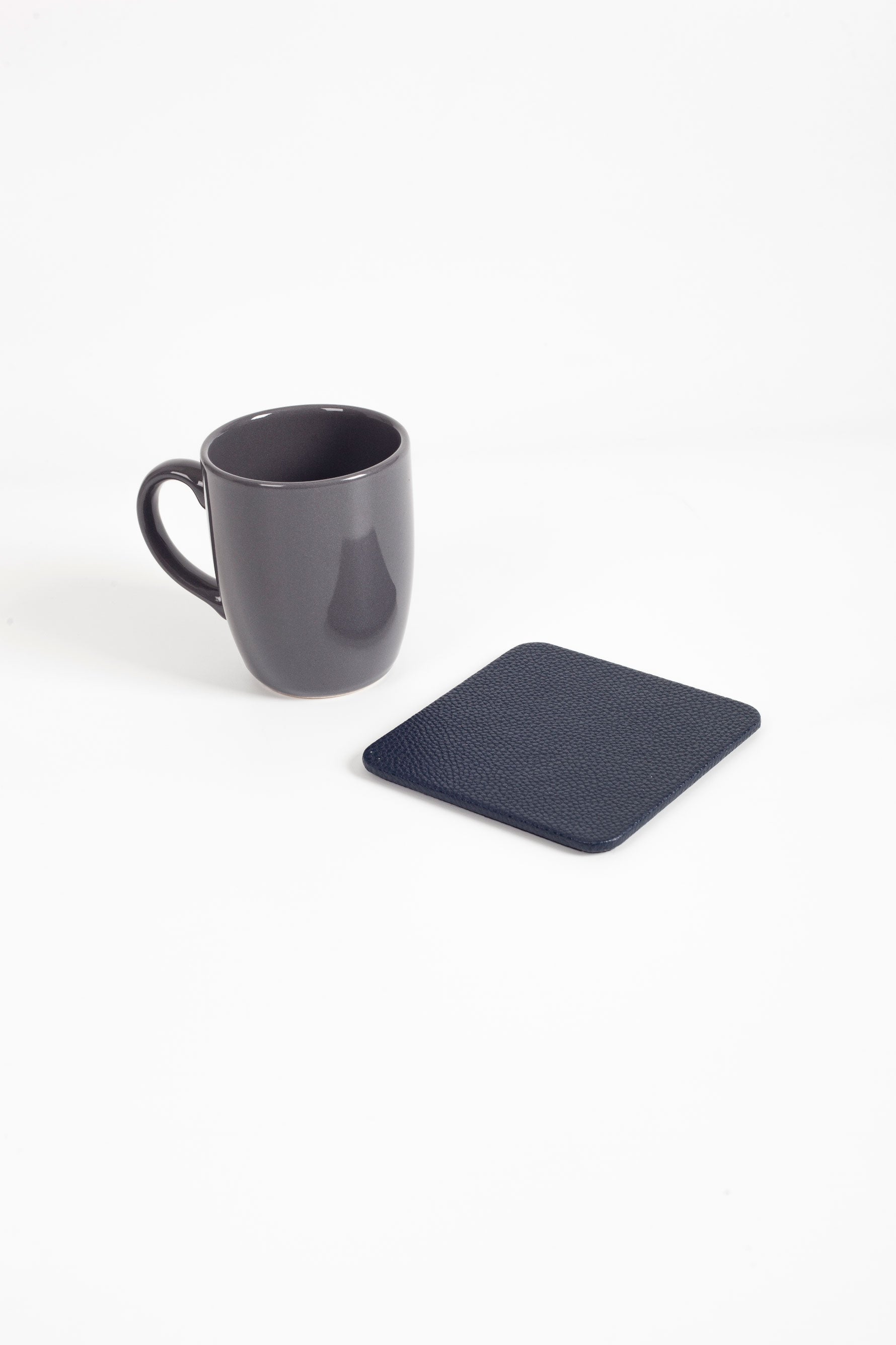 Leather Coaster Navy Blue 1 Piece