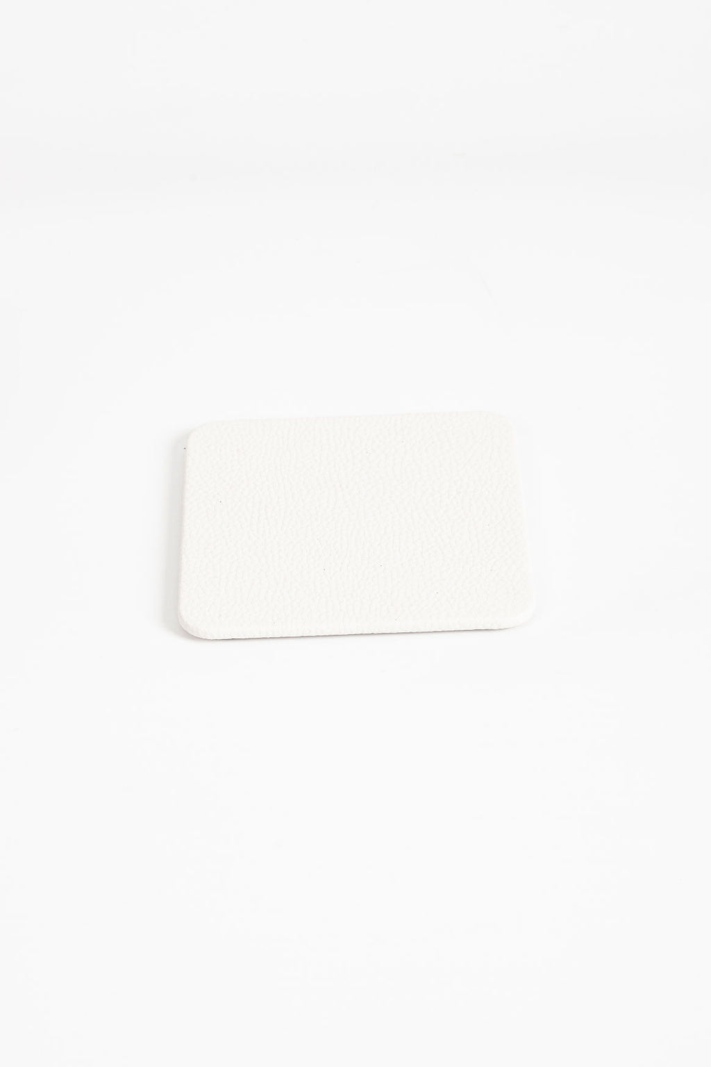 Leather Coaster White 1 Piece