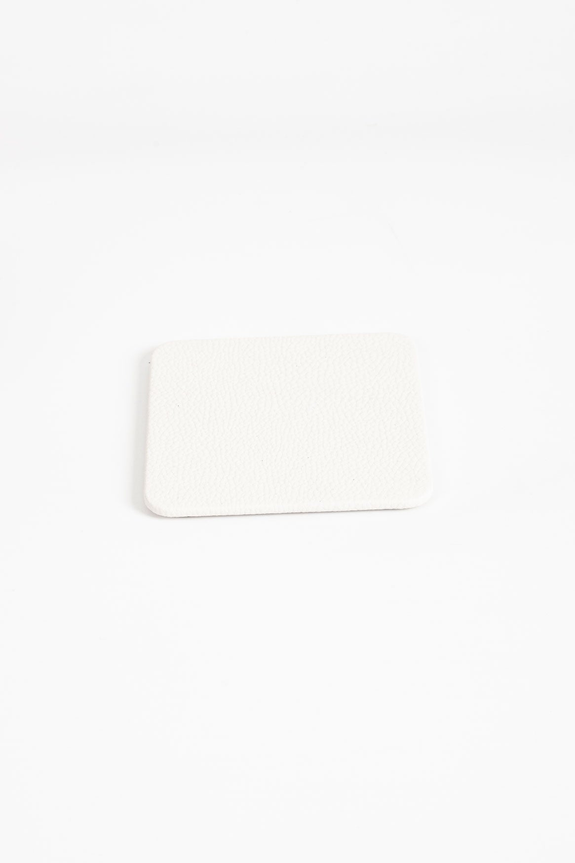 Leather Coaster White 1 Piece