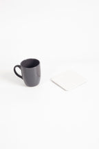 Leather Coaster White 1 Piece