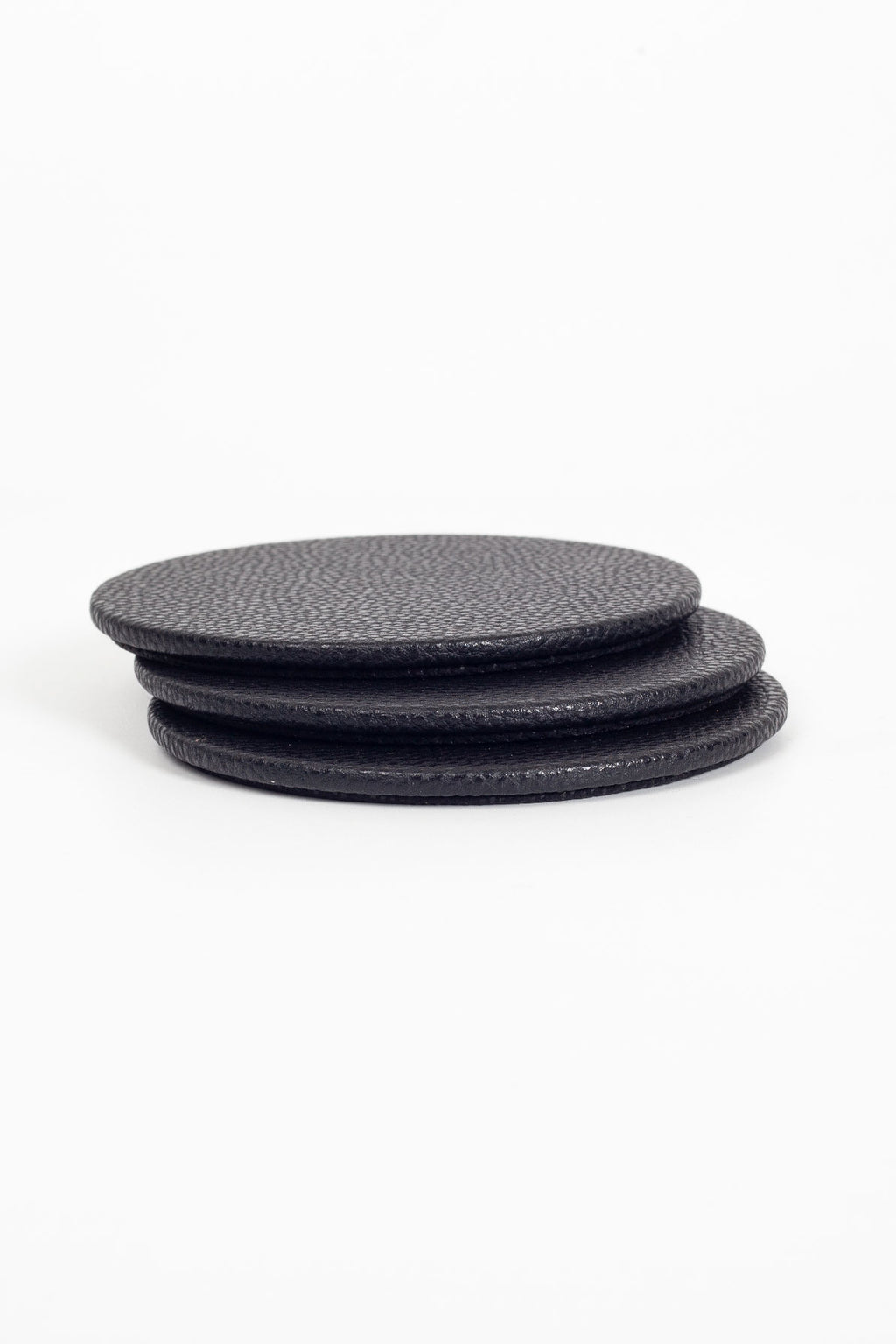 Leather Oval Coaster 3 pcs