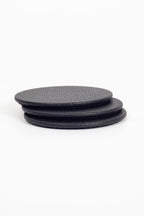 Leather Oval Coaster 3 pcs