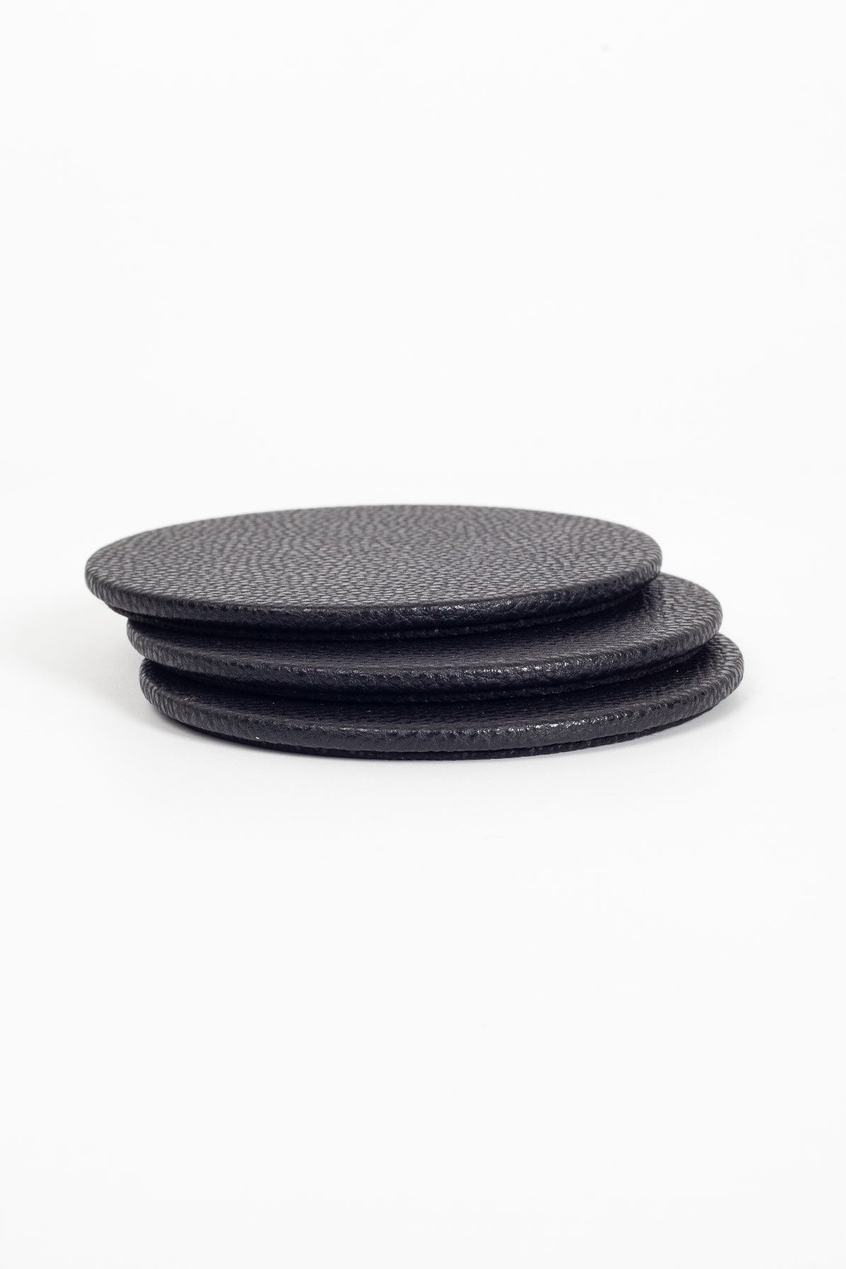 Leather Oval Coaster 3 pcs
