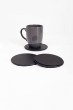 Leather Oval Coaster 3 pcs