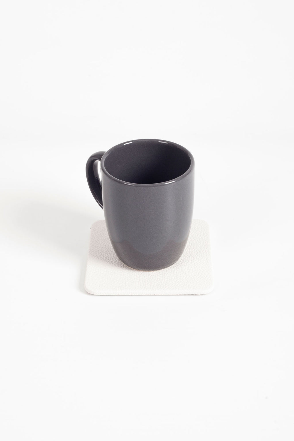 Leather Coaster White 3 Pieces