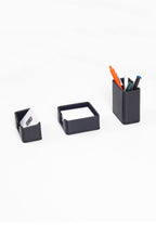 Felix Leather Desktop Set Black 3 Pieces