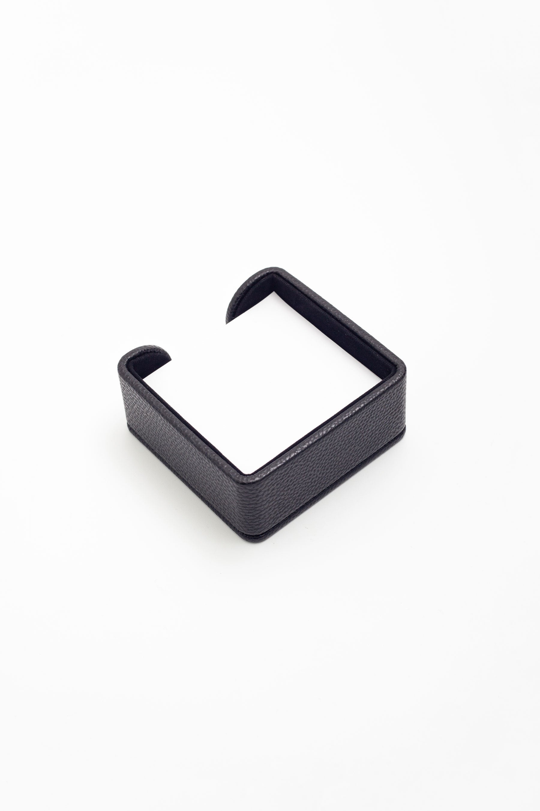 Felix Leather Note Holder Black 3.9x3.9inc