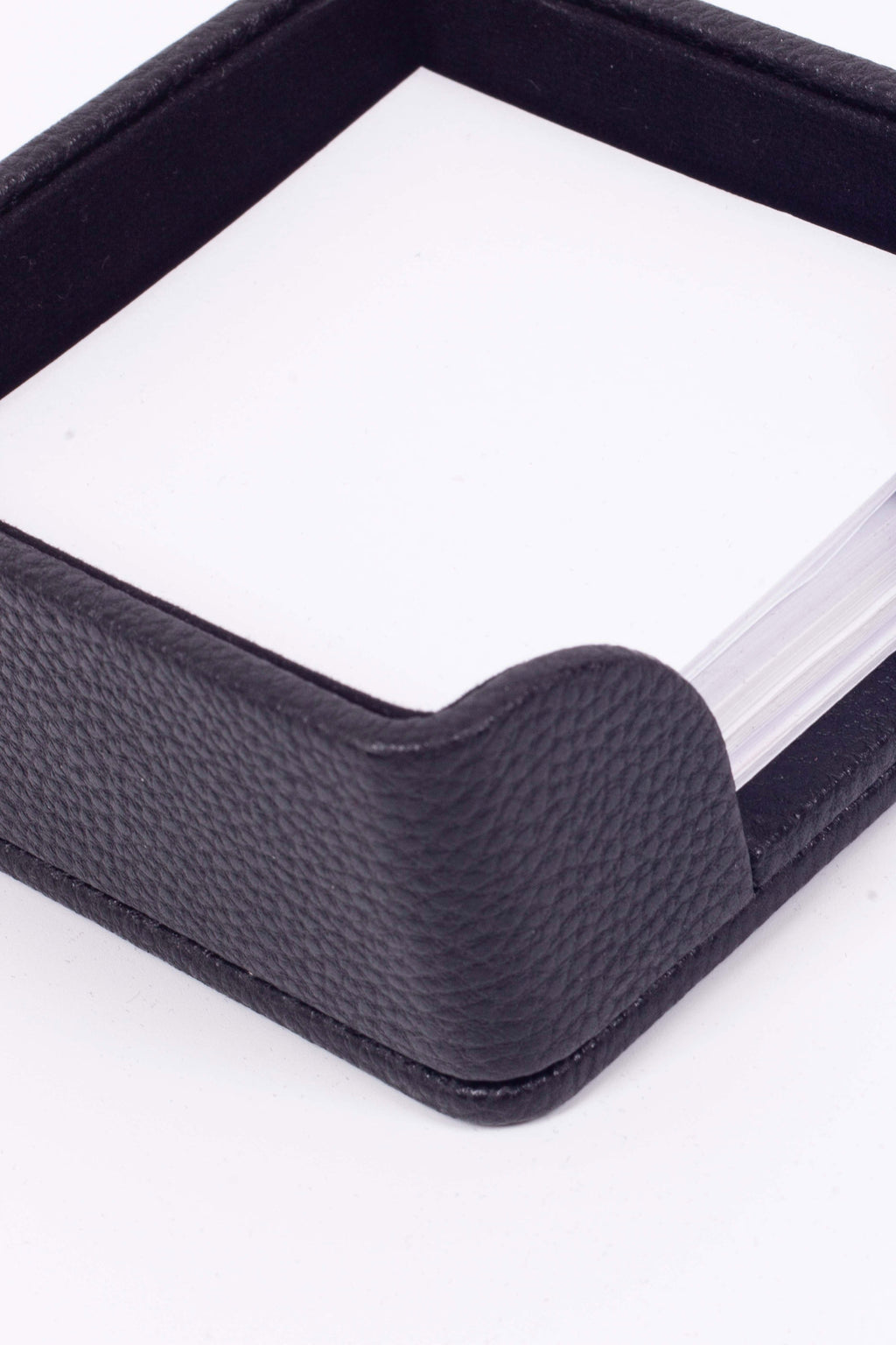 Felix Leather Note Holder Black 3.9x3.9inc